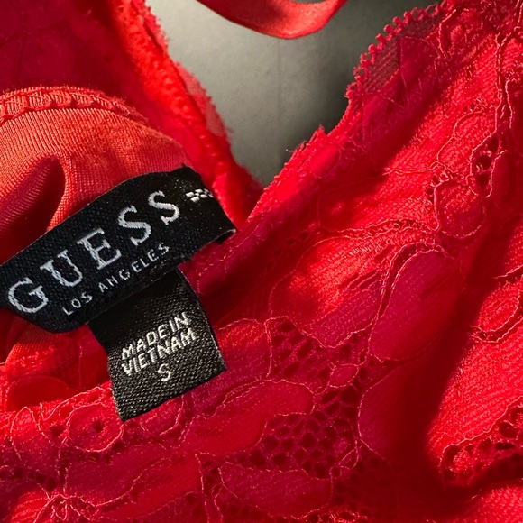 Guess Size Small Red Lace Party Dress (Like New!) - Picture 11 of 14